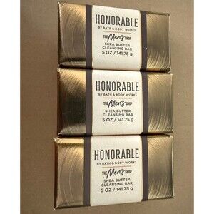 Honorable Bath & Body Works Mens Collection Bar Cleansing Soap 3 Bars New
